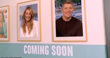 Cat Deeley and Ben Shephard have been unveiled as the new hosts of This Morning, ITV revealed on Friday, with a teaser clip showing their images been erected in the ITV corridors