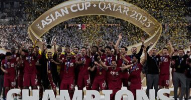 Qatar liftef their second successive Asian CUp trophy with a strong 3-1 win over Jordan