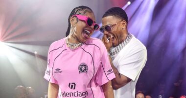 A Kii! Watch Ashanti React To Nelly Losing His Tooth In Las Vegas