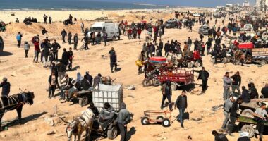 Air Force member in critical condition after setting himself on fire outside Israeli embassy in DC