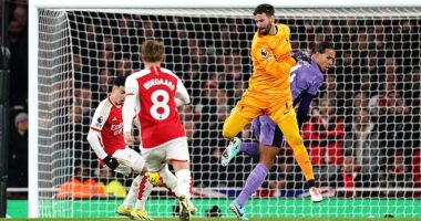A calamitous mistake from Alisson and Virgil van Dijk gifted Arsenal the lead on Sunday