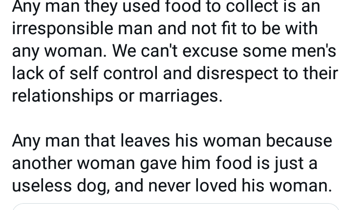 Any man they used food to snatch is irresponsible and not fit to be with any woman  - Nigerian businessman says