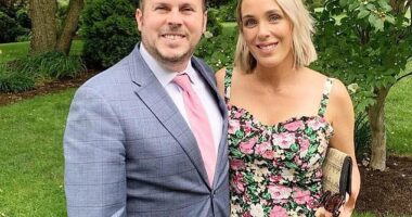 Kevin Boyle (pictured with his wife) is 'seeking help' after screaming abuse at patrons and staff while appearing to be drunk at a bar