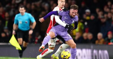 Arsenal v Liverpool LIVE: Premier League latest score after freak Gabriel own goal