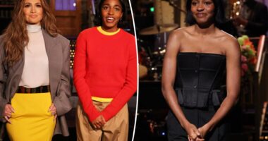Ayo Edebiri pokes fun at resurfaced Jennifer Lopez criticism during 'SNL' skit