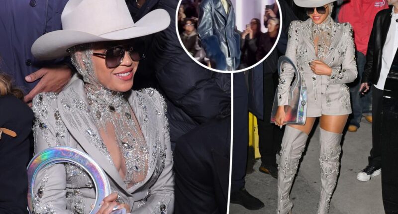 Beyoncé rocks cowboy hat during NYFW at Luar show as she supports her nephew Julez