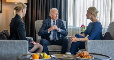 President Joe Biden met with Alexei Navalny 's widow and daughter in California and promised major new sanctions against Vladimir Putin and the Russian regime