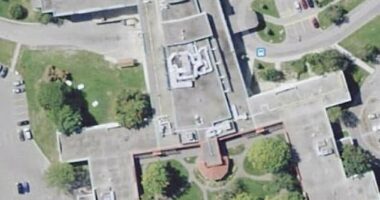 People from around the world share snaps of bizarre architecture fails and Bored Panda collated the best into an online gallery. Including the Newmarket Health Centre, in Ontario, which resembles a naked man from the air