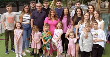 The parents of Britain's biggest family will argue about the right way to raise their children on this week's episode of 22 Kids and Counting. The family is pictured