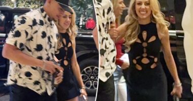 Brittany Mahomes changes into cutout minidress for Super Bowl 2024 afterparty