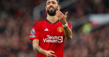 Bruno Fernandes has been slammed after a clip of the Manchester United captain feigning injury and writhing about on the ground during their defeat to Fulham went viral