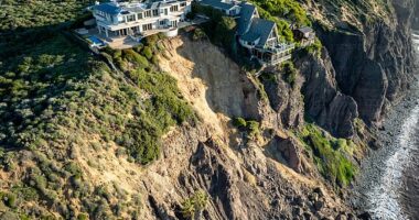 Multimillion-dollar homes teetering on the edge of cliffside in Southern California have been deemed safe to live in