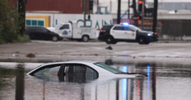 California at rare ‘high’ risk for flash flooding: Live updates