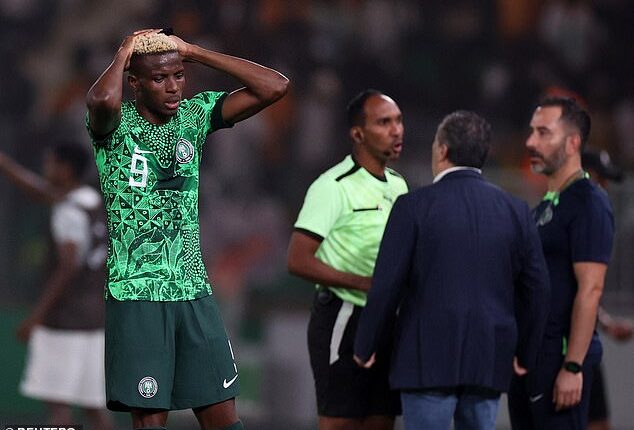 There was another memorable moment in the Africa Cup of Nations during Nigeria's semi-final clash against South Africa on Wednesday, with Victor Osimhen the victim of VAR intervention