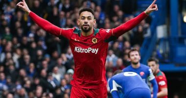 Matheus Cunha scored a hat-trick for Wolves as they beat Chelsea 4-1 at Stamford Bridge