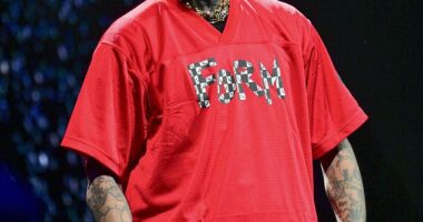 Chris Brown is crying foul after he claimed he was disinvited to play in the NBA All-Star Celebrity Game (Pictured in Atlanta February 13)