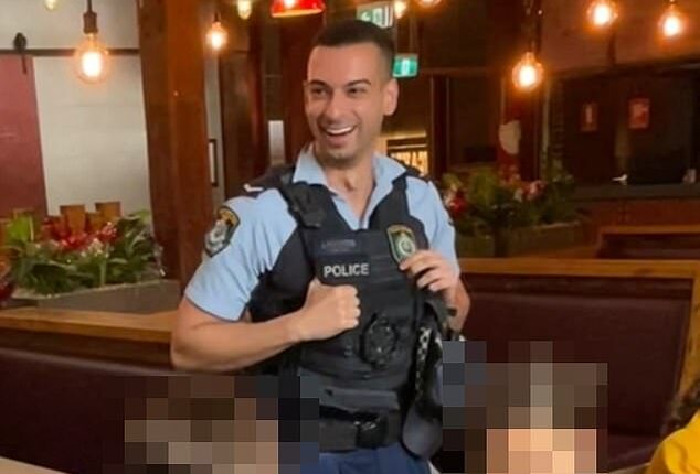 Constable Beau Lamarre-Condon (pictured) has been charged with murdering flight attendant Luke Davies and TV presenter Jesse Baird