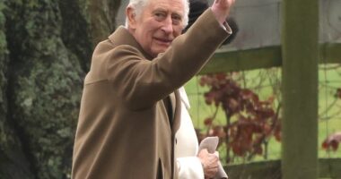 King Charles III attended the Sunday morning service at St. Mary Magdalene church in Sandringham