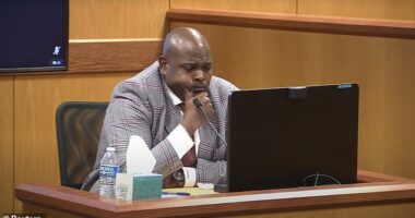 Text messages between Nathan Wade's divorce attorney, Terrence Bradley (pictured), and an attorney for a co-defendant of Donald Trump communicated frequently via text message, showing damning information about Wade's affair with Fani Willis