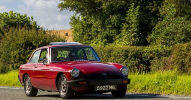 The 83-year-old kept his classic red 1975 MG in his garage despite giving up driving two years ago. Pic: a stock image of an MG
