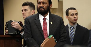 Democratic Rep. Al Green was wearing hospital scrubs in a wheelchair when he delivered the decisive blow to Republicans in their humiliating failed bid to impeach Alejandro Mayorkas on Tuesday night