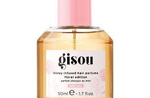 Gisou Honey Infused Hair Perfume Floral Edition ¿ Wild Rose, £34 for 50ml, gisou.com