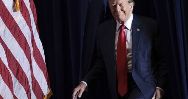 Former President Donald Trump claimed at his Wednesday night rally in North Charleston, South Carolina that he intentionally confused House Speaker Nancy Pelosi and rival Nikki Haley - a gaffe used by his rivals to show he's lost a step