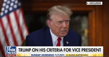 Former President Donald Trump said he is considering Sen. Tim Scott and Gov. Kristi Noem as running mates in 2024 – but said he won't announced for 'a while'