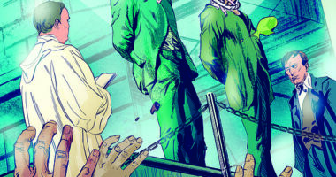 At precisely 8am, two sheriffs in ceremonial robes and gold chains marched John up the ten steep steps to the scaffold and placed him under the wooden beam. Next, they came back for James. ILLUSTRATION: EOIN COVENEY