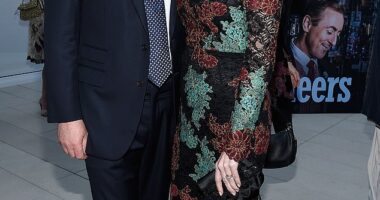 Countess Karen Spencer, 51, married Princess Diana's brother Charles in 2011. The couple pictured in California in 2017