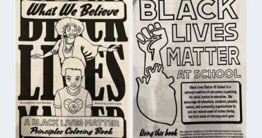 Elementary School Distributes Coloring Book Based on Black Lives Matter