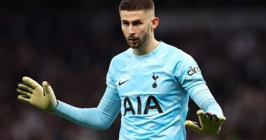 Tottenham's Guglielmo Vicario is top of a list of Premier League goalkeepers for xG saved