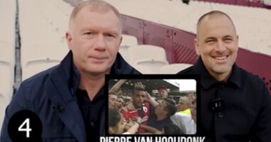 Paul Scholes and Joe Cole had immense fun identifying old footballers - and viewers loved it