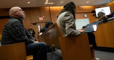 Craig Shilling (left), whose son Justin was one of the four murdered students, was present for the verdict at Oakland County Circuit Court