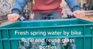 Millennials and Gen Z are turning their backs on tap water and plastic water bottles. Instead, they want glass-bottled water. Services have popped up to meet the demand, including the one pictured above in Manchester by @beardedwatersommelier
