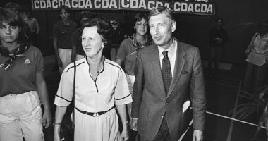 Former Dutch Prime Minister, Dries van Agt (left), has died by euthanasia, 'hand in hand' with his beloved wife Eugenie (right). They were both 93