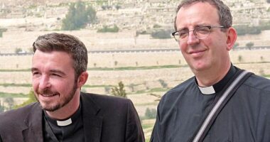 The famous former clergyman, right, lost his partner David Oldham in 2019; the pair were married in 2010 before Oldham's death from alcoholism. Coles told The Times that he wasn't truthful about being celibate