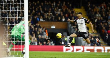 Fulham's Brazilian striker Rodrigo Muniz finished off his day with a well-taken second goal