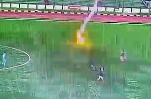 A video captured the moment he was struck