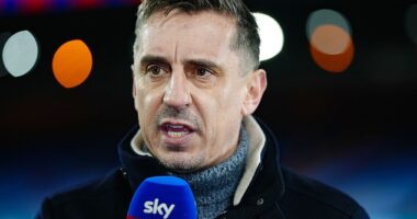 Gary Neville admitted to not recognising Harry styles when he met members of the Sky Sports team ahead of the Manchester United vs Luton clash on Sunday
