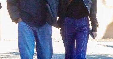 George and Amal Clooney looked every inch the superstar couple as they stepped out in his and hers denim in France on Wednesday