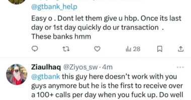 Get it together! - GTBank trends on X as Nigerians drag the bank over bad network
