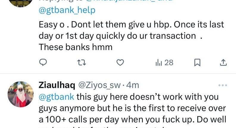 Get it together! - GTBank trends on X as Nigerians drag the bank over bad network