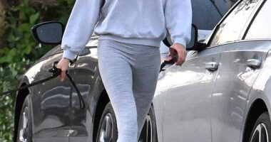 Gisele Bundchen looked somber as she was seen taking her German Shepherd for a walk near her Miami, Florida home on Thursday morning