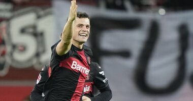 Granit Xhaka fooled his gaffer Xabi Alonso with his injury celebration