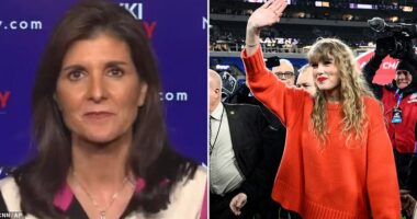 Republican presidential candidate Nikki Haley weighed in on Taylor Swift and Travis Kelce 's relationship after it started fueling far-right conspiracy theories across the internet. The pop star and Kansas City Chiefs football player's very public romance has Swifties cheering around the globe, but MAGA world has unleashed a series of unfounded theories online.