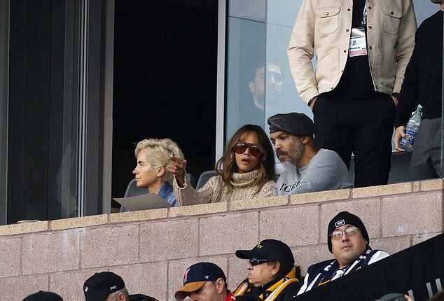 Halle Berry and her partner Van Hunt were among the crowd for Inter Miami vs LA Galaxy