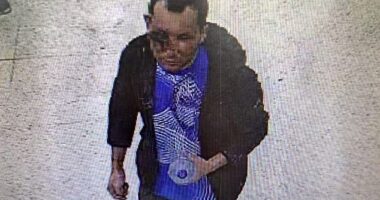 A handout CCTV grab released by Britain's Metropolitan Police in London on February 1, 2024 shows Abdul Shokoor Ezedi (pictured), taken in a Tesco, understood to be the branch closest to King's Cross Station