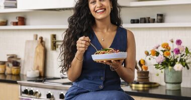 In her new book, JoyFull, Radhi Devuklia-Shetty (pictured) explains how her plant-based recipes fuse ancient wisdom with a more modern lifestyle