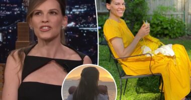 Hilary Swank details her 'more fun and more exhausting' life as a new mom to twins